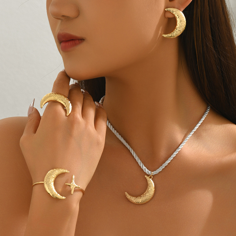Men Accessories Gift Set - Womens Geometric Star Moon Jewelry Set