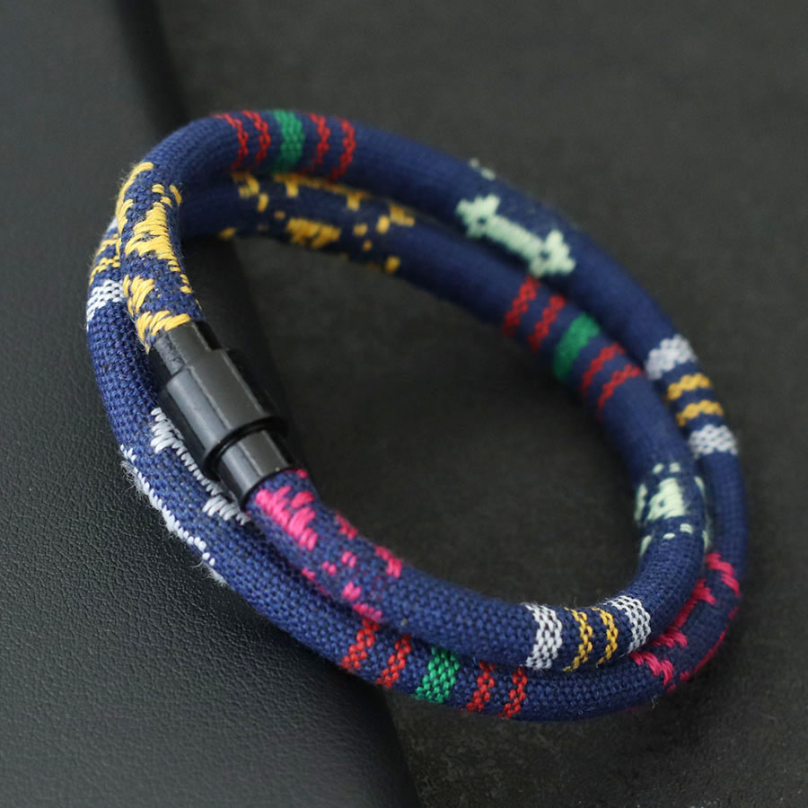 Men Accessories Ethnic - Simple Style Mens Bracelet Ethnic Fabric