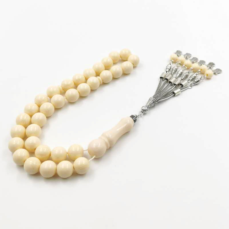 Men Accessories Ethnic - Tasbih Beige Resin turkish Misbaha bracelet