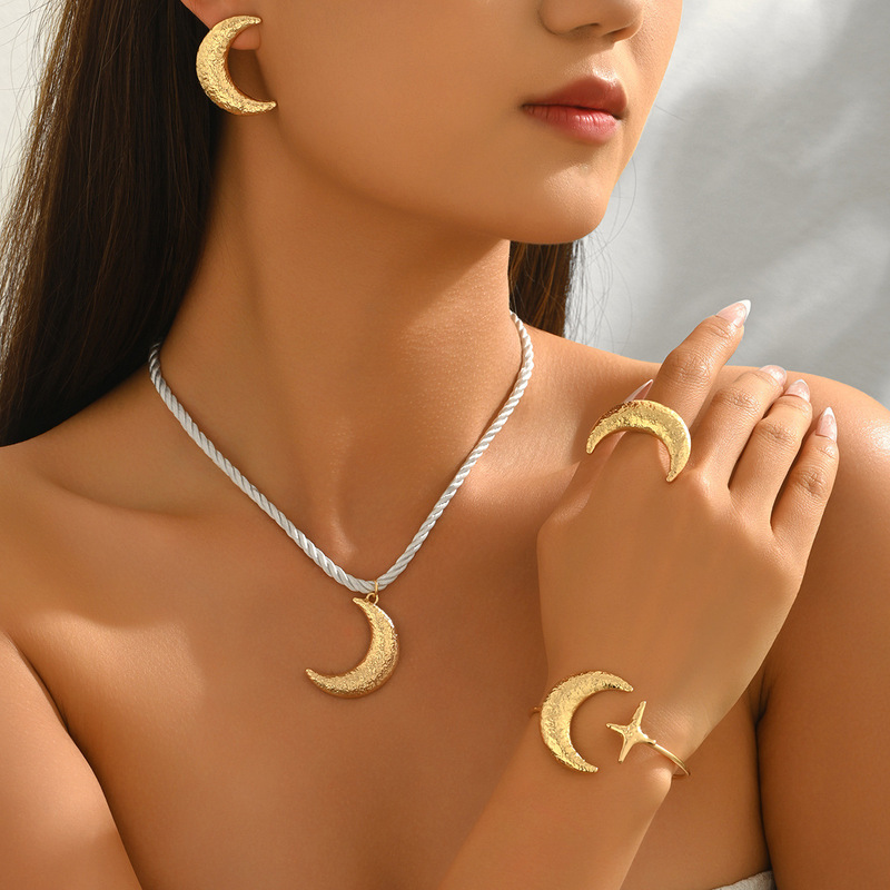 Womens Geometric Star Moon Jew - Men Accessories Gift Set review and price