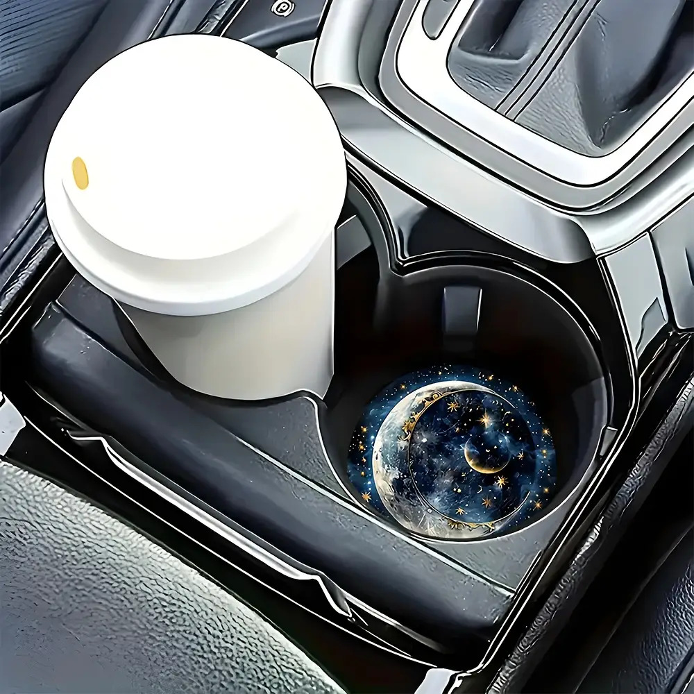 2pcs Starry Night Moon Car Cup - Men Accessories Elegant review and price