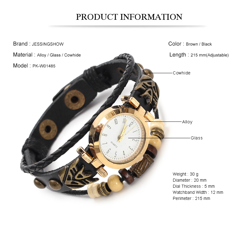 Vintage Leather Quartz Watch H - Men Accessories Pk review and price