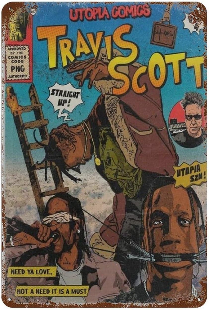 Travis-Scott Posters Vintage B - Men'S Accessories Rack review and price