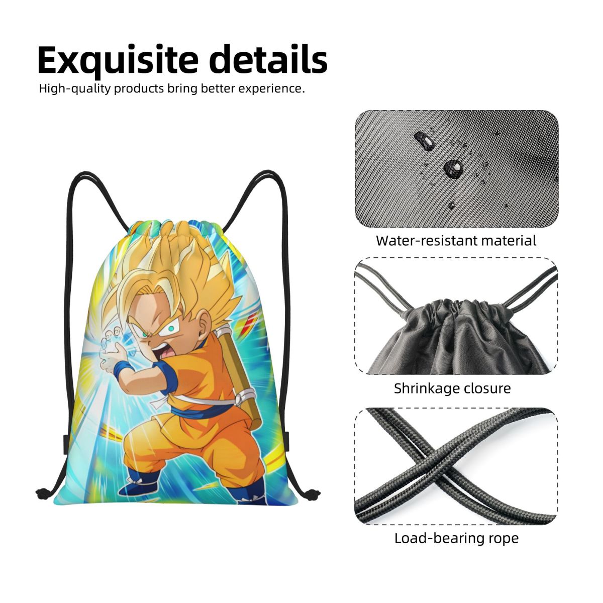 DBZ G-Gokues Cartoon Drawstrin - Men Accessories Shop review and price
