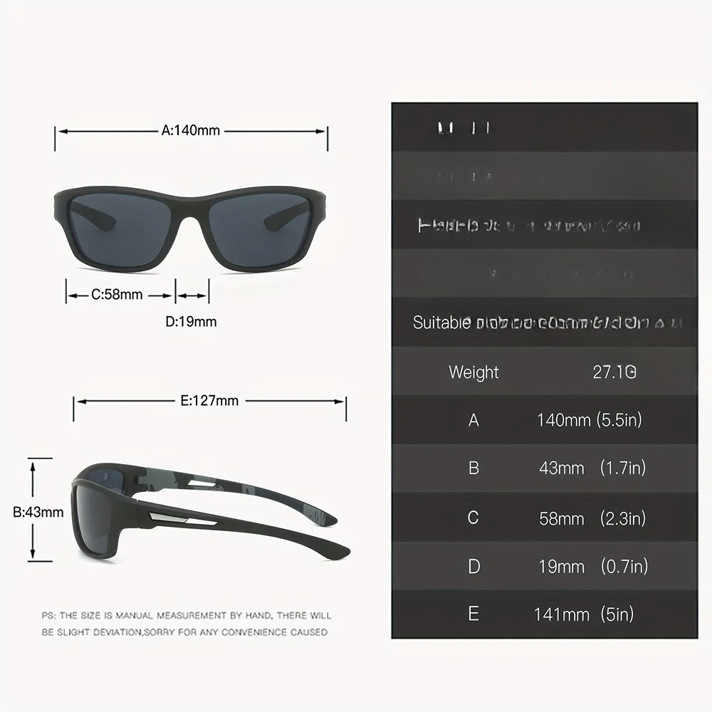 2pcs Polarized Wrap Around Sun - Sunglasses Polarized Men review and price
