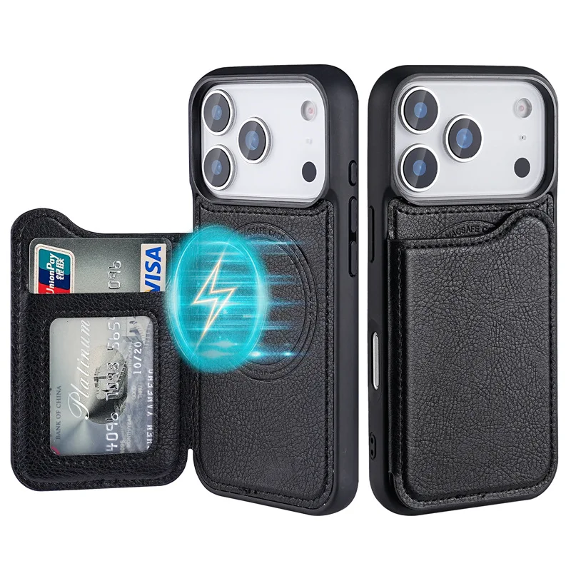 For Magsafe Magnetic Leather W - Phone Wallet Combo review and price