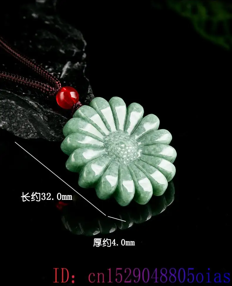Green Jadeite Sunflower Pendan - Men Accessories Jewelry review and price