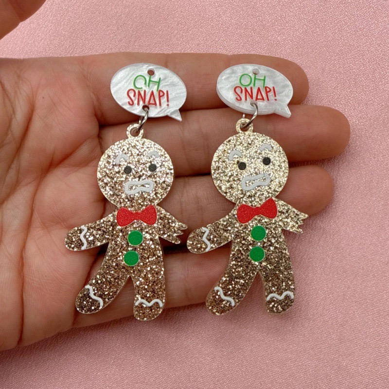 10pcs Cute Christmas Gingerbre - Men Accessories Jewelry review and price