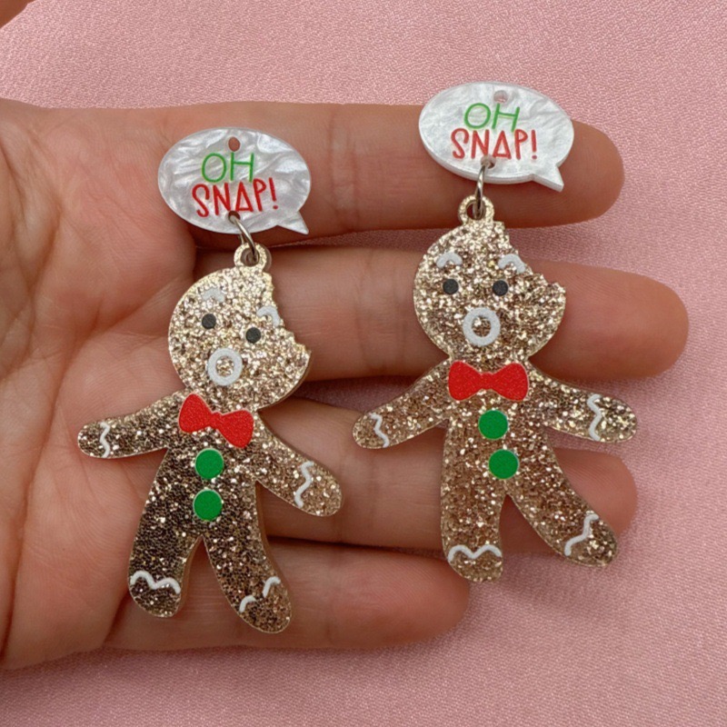 10pcs Cute Christmas Gingerbre - Men Accessories Jewelry review and price