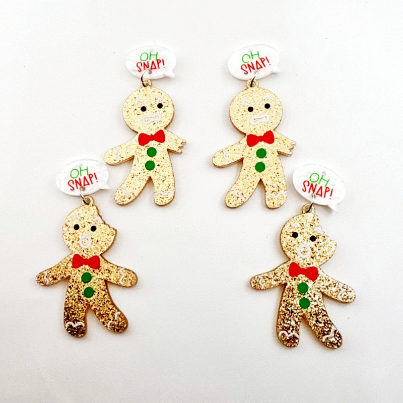 10pcs Cute Christmas Gingerbre - Men Accessories Jewelry review and price