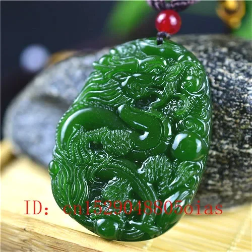 Natural Green Chinese Jade Dra - Men Accessories Jewelry review and price