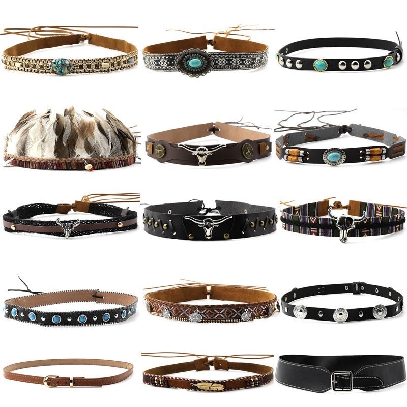 Retro Ethnic Style Belt, Headb - Men Accessories Ethnic review and price