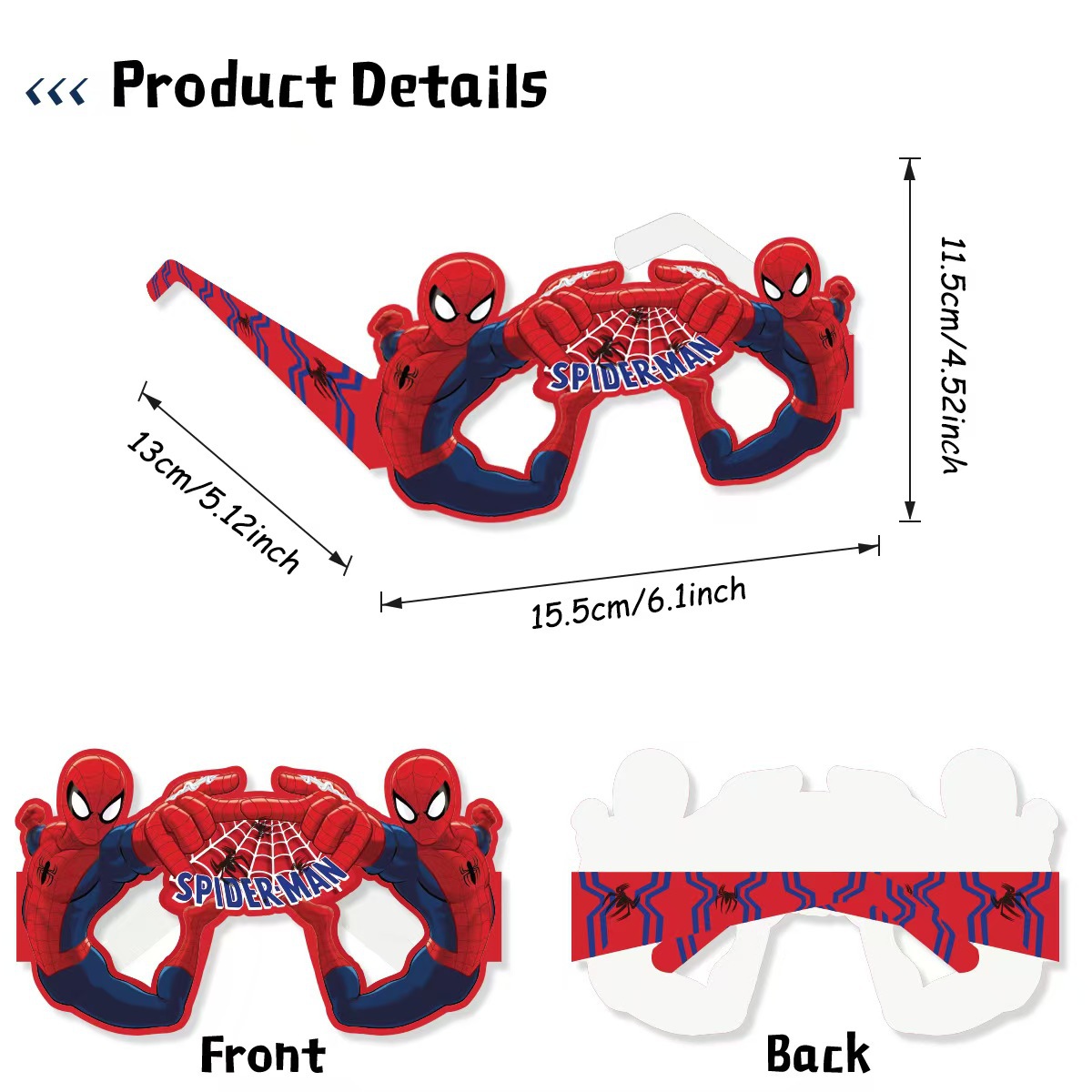 8PCS Spider-Man Paper Eco-Frie - Men Accessories Photos review and price