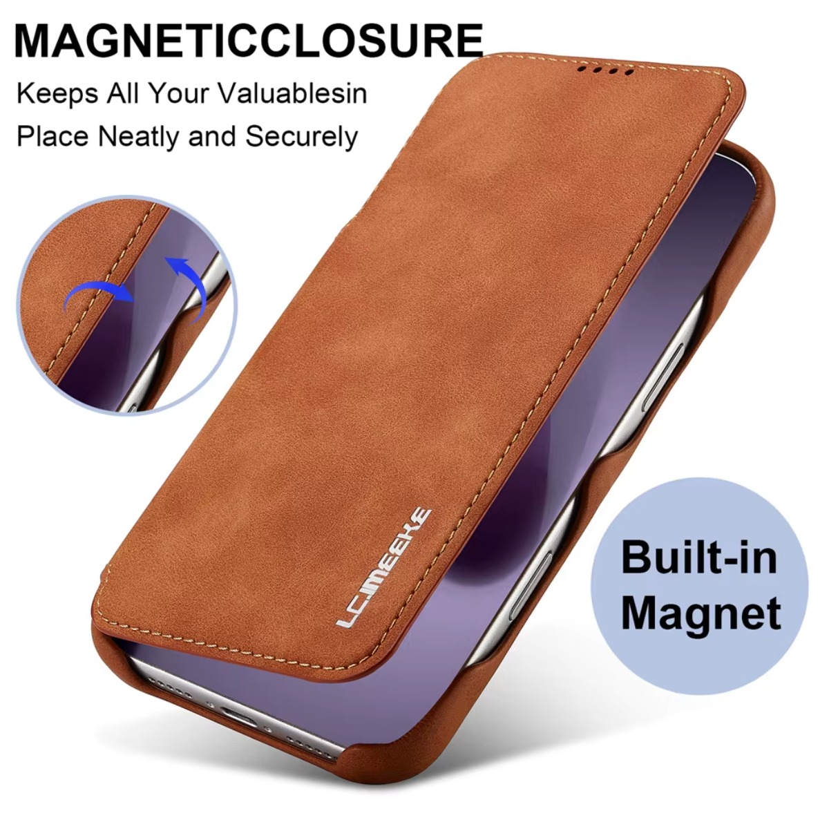 Leather Wallet Magnetic Flip C - Phone Wallet Combo review and price