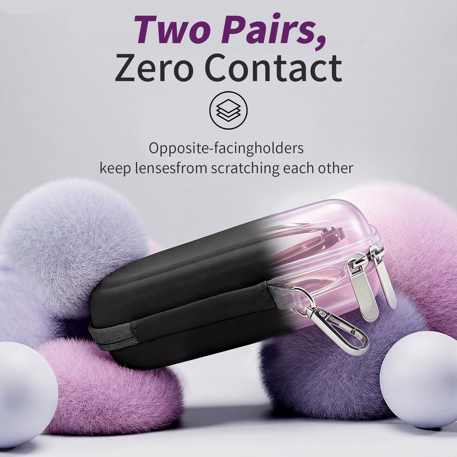 Hard Shell Double Glasses Case - Men'S Accessories Rack review and price