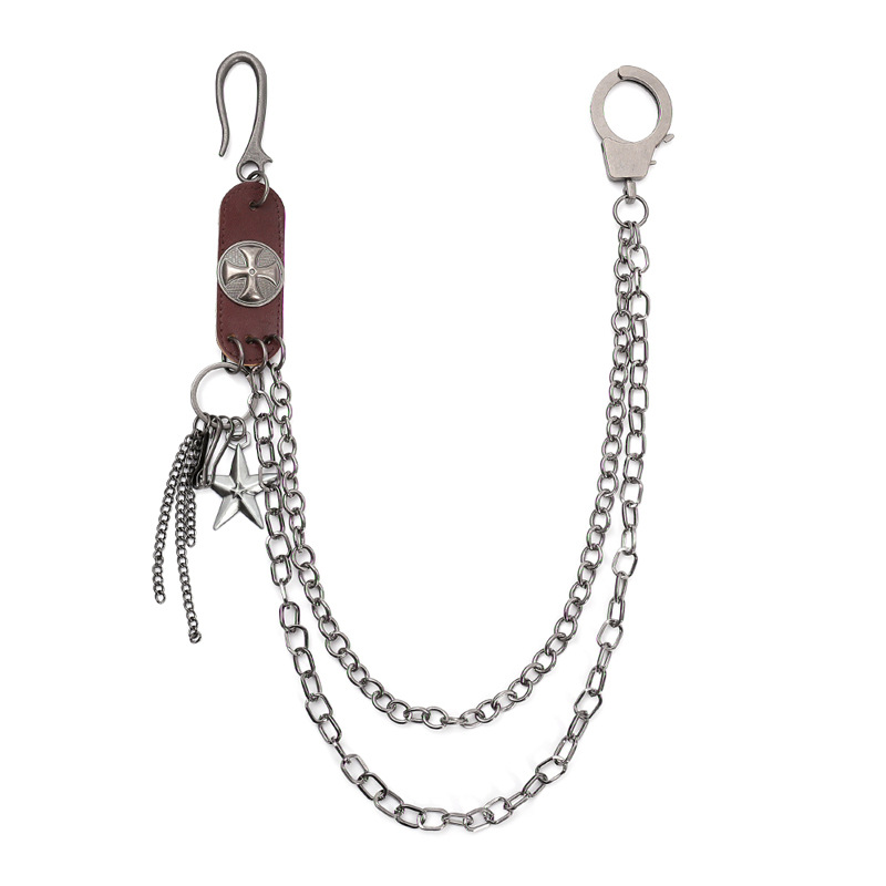 Punk Steet Cowhide Keychains C - Men Accessories Pk review and price
