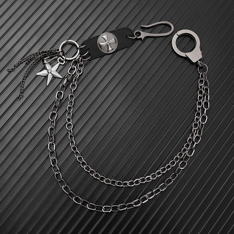 Punk Steet Cowhide Keychains C - Men Accessories Pk review and price