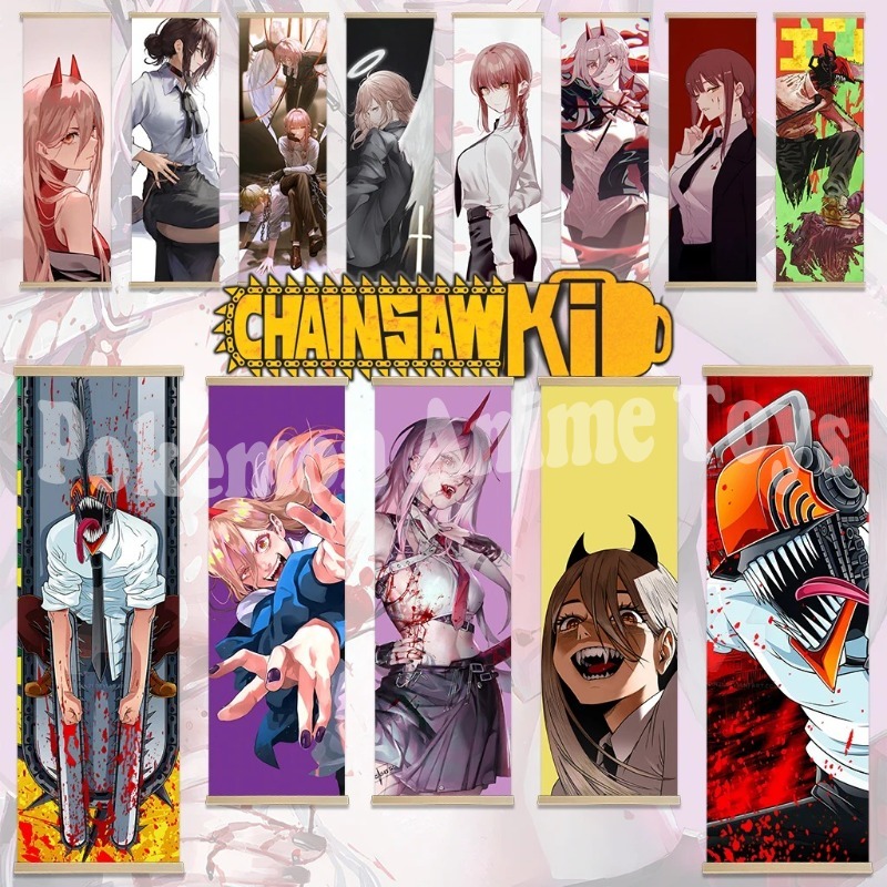 Chainsaw Man Anime Poster Wood - Men'S Accessories Rack review and price