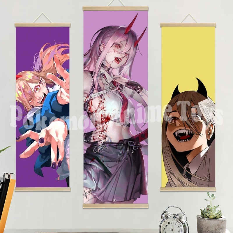 Chainsaw Man Anime Poster Wood - Men'S Accessories Rack review and price