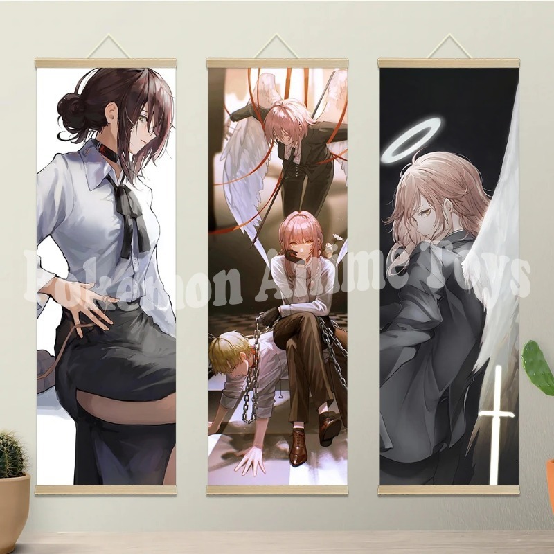 Chainsaw Man Anime Poster Wood - Men'S Accessories Rack review and price