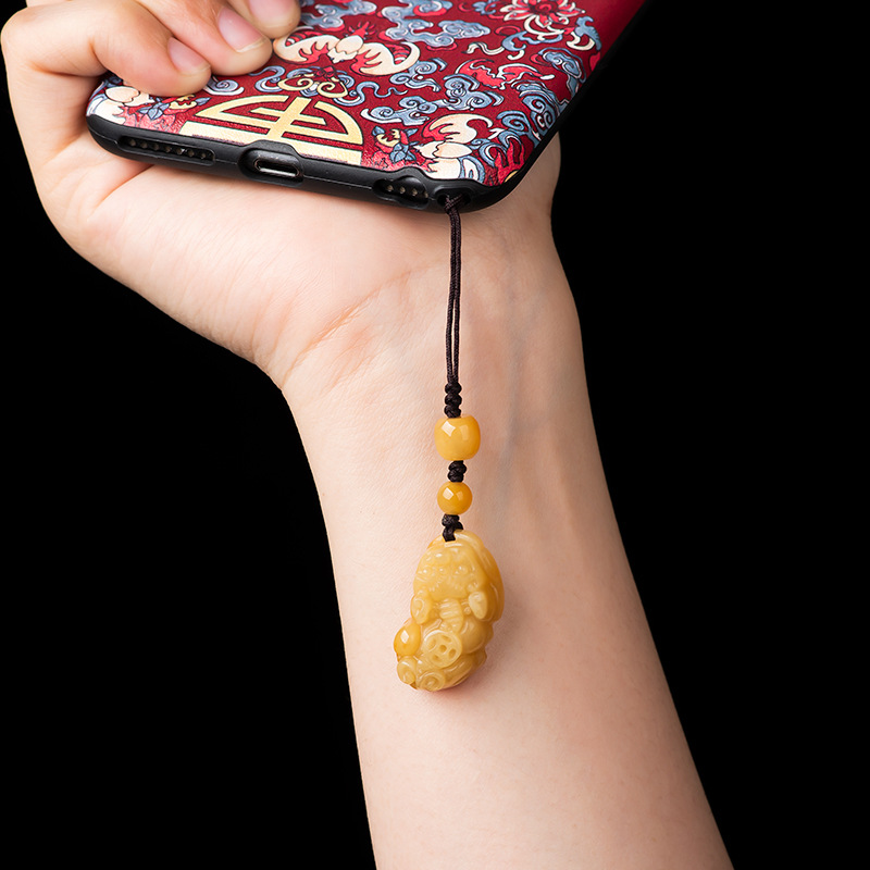 Classic Natural Jade Yellow Ke - Men Accessories Ethnic review and price