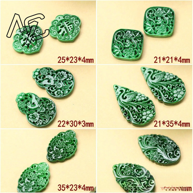 2pcs DIY Natural Dry Green Eme - Men Accessories Jewelry review and price