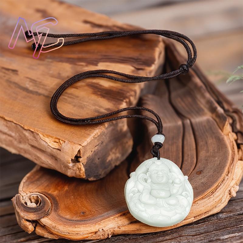 Green Real Jade Nezha Pendant  - Men Accessories Jewelry review and price
