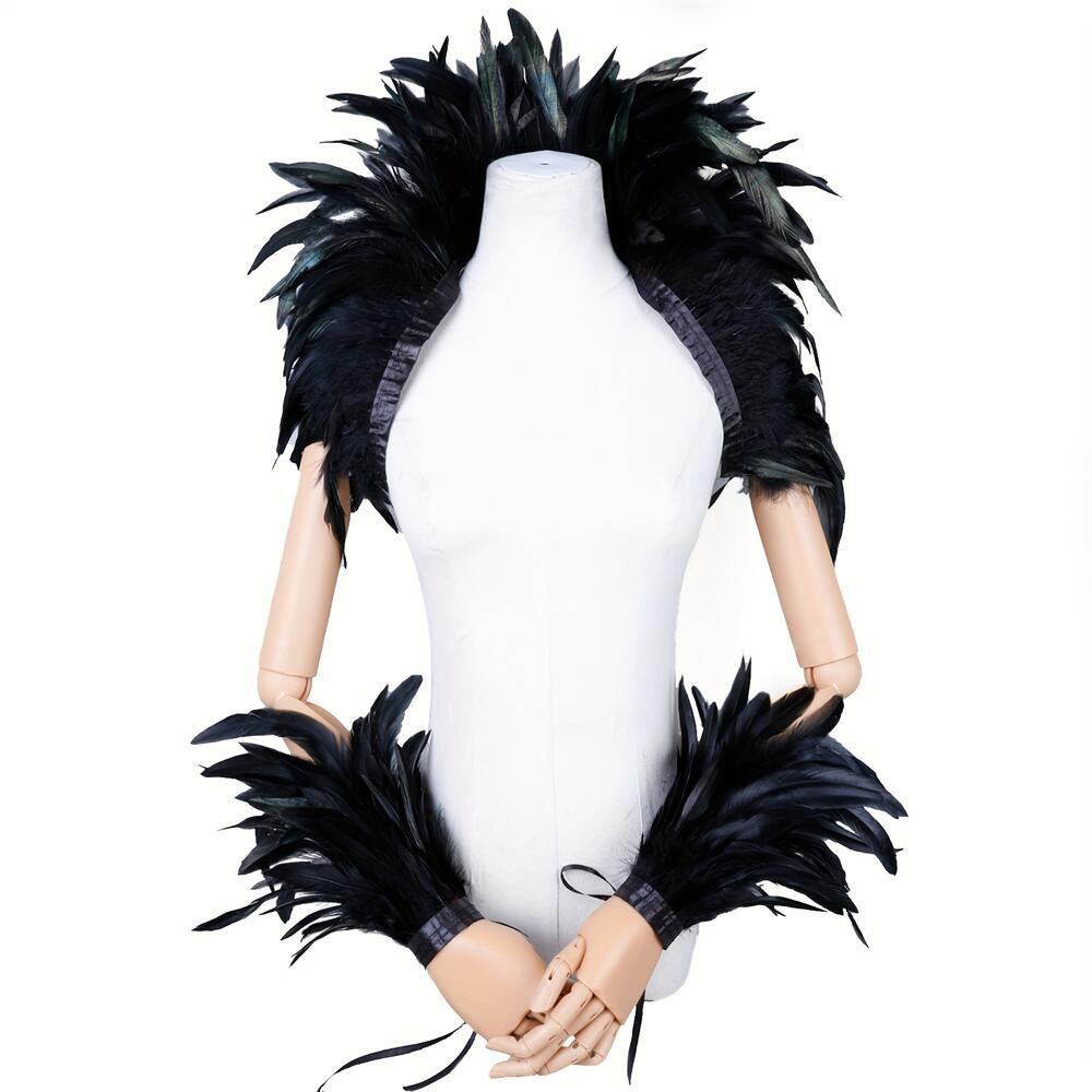 Elegant Red Feathers Women's S - Men Accessories Elegant review and price