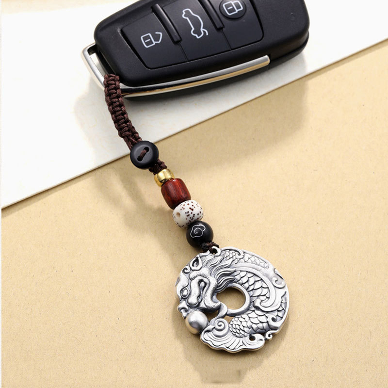 Retro ethnic style dragon fish - Men Accessories Ethnic review and price