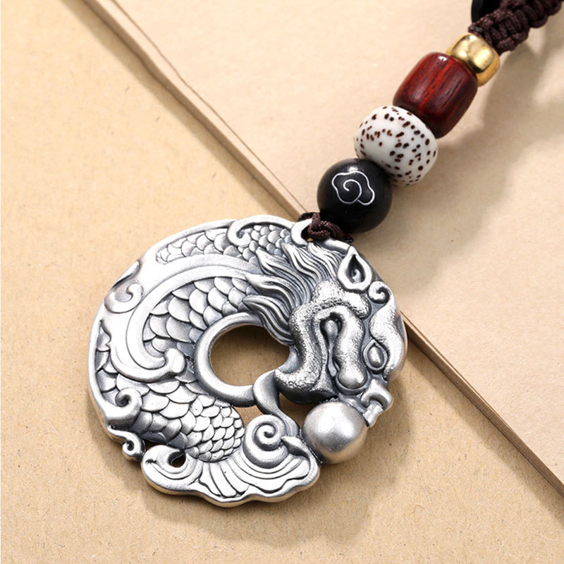 Retro ethnic style dragon fish - Men Accessories Ethnic review and price