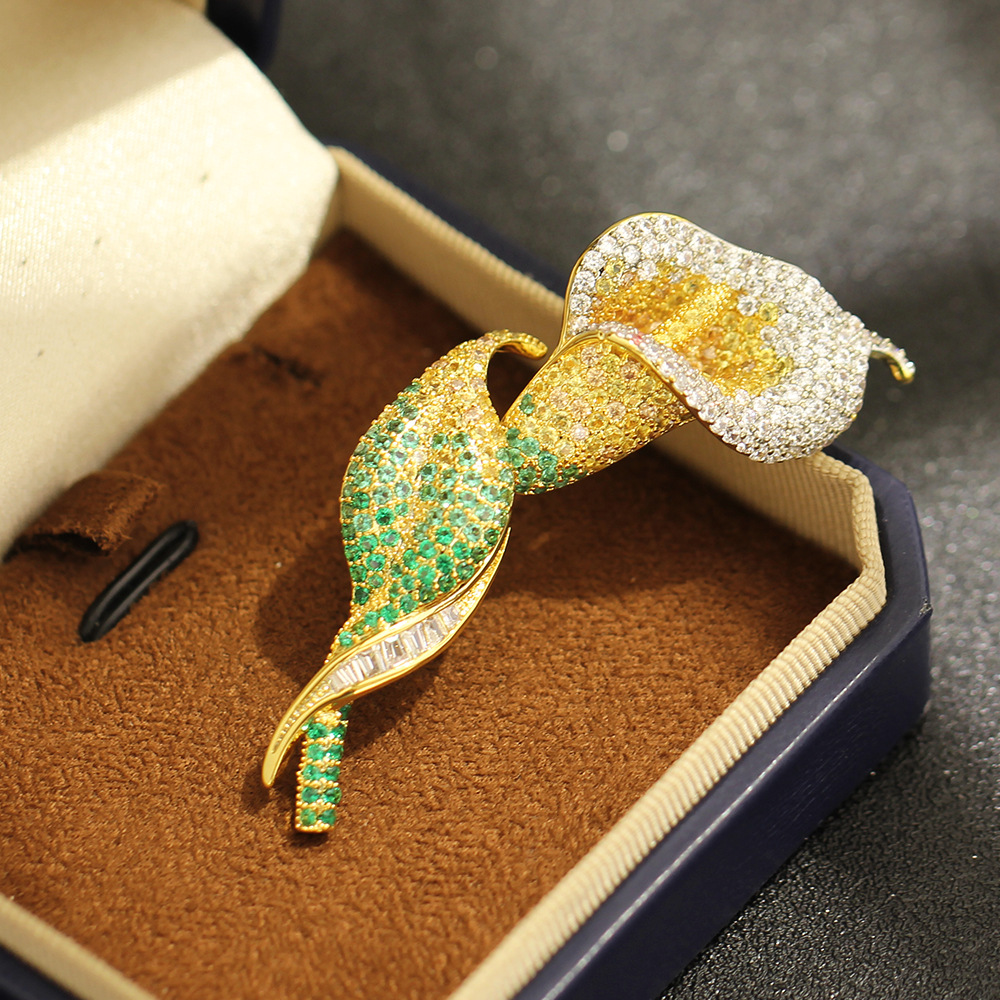 High-end Micro-inlaid Zircon E - Men Accessories Bouquet review and price