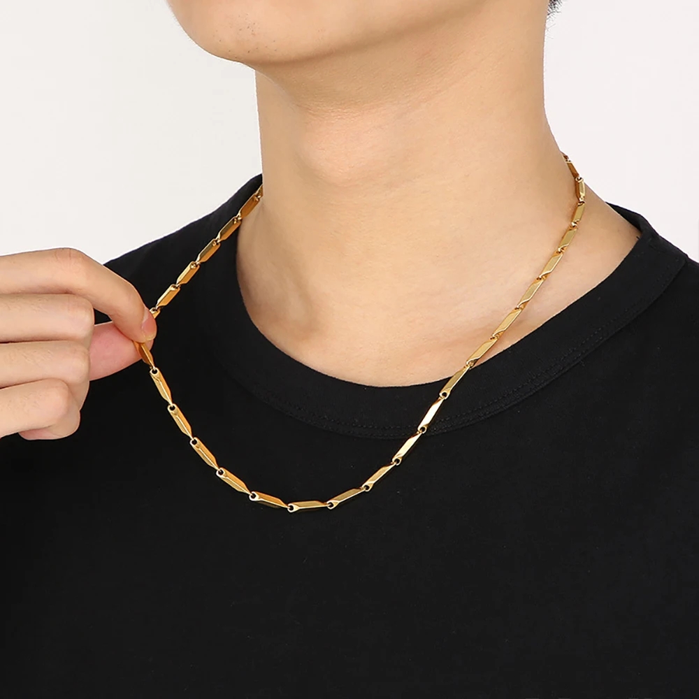 Stainless Steel Chain Necklace - Men Accessories Ethnic review and price