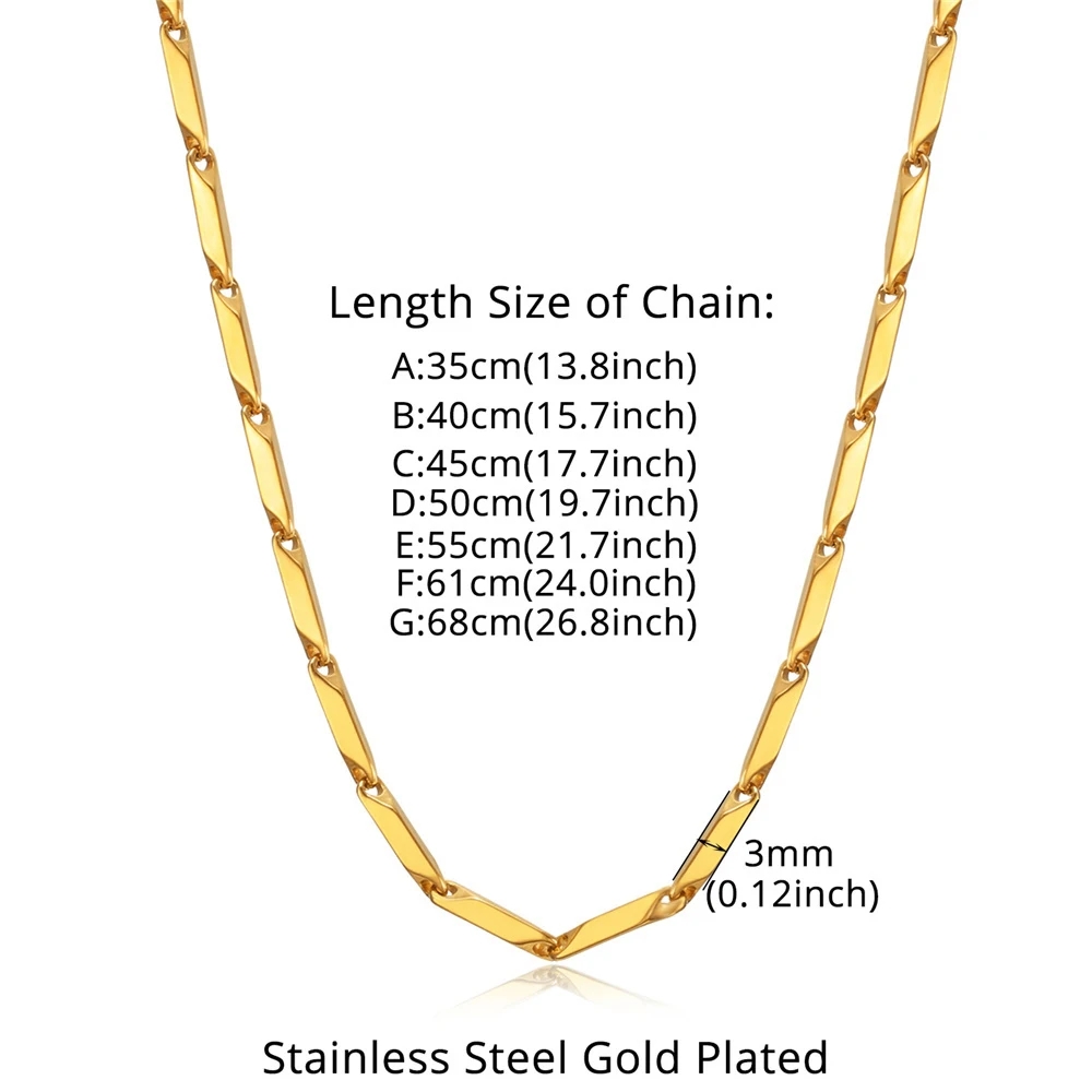 Stainless Steel Chain Necklace - Men Accessories Ethnic review and price
