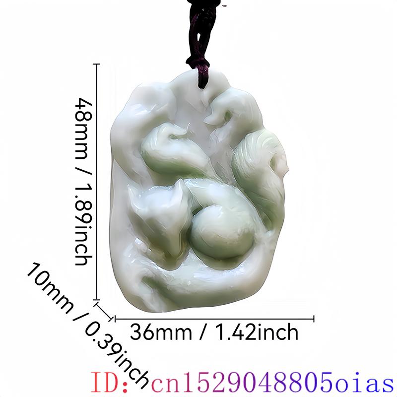 Natural Real Jade Fox Pendant  - Men Accessories Jewelry review and price