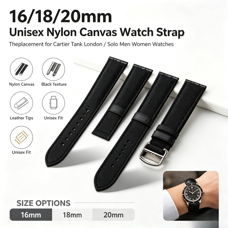 16/18/20mm Unisex Soft Nylon C - Men'S Accessories London review and price